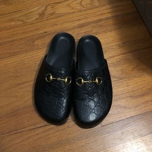 Gucci rubber slip ons